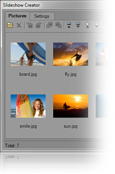 Make a video slideshow out of still images