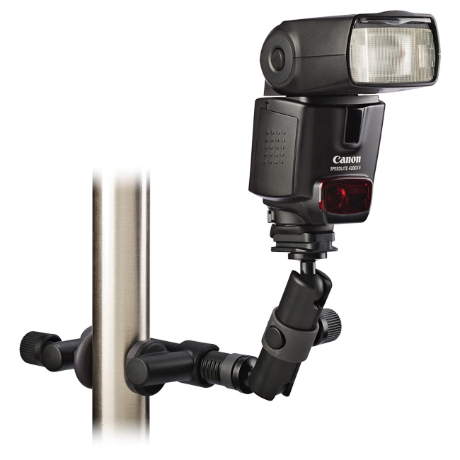Flash Clamp with Locking Arm features