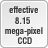 effective 8.15 mega-pixel CCD
