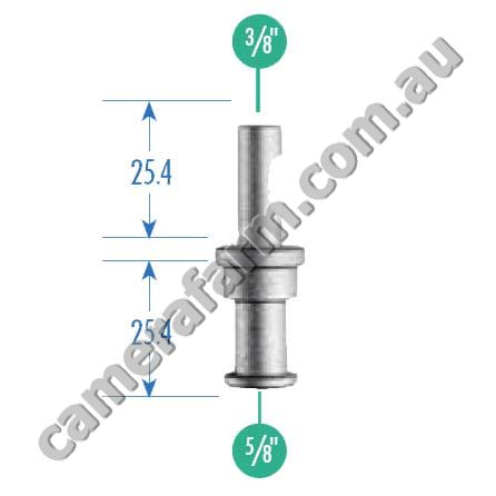 Manfrotto 192 Adaptor 28mm Male 3/8-5/8 - Click Image to Close