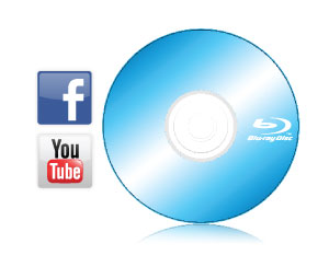 Export your HD video to iPod, iPhone or PSP. Burn DVDs, or burn Blu-ray Discs. Upload your movies to Facebook and YouTube