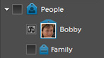 Quickly find specific people in photos