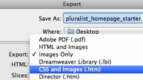 CSS and HTML export