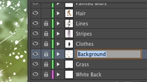 Inline editing in panels