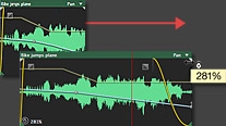 Real-time clip stretching in Adobe Audition