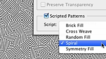 Scripted Patterns in Photoshop Extended 
