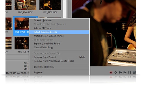 video editing software with a timeline view