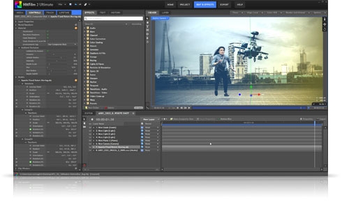 Incorporate 3D in Hitfilm from Cinema4D and 3D Studio Max files.