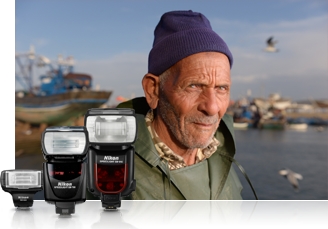 Portrait of a fisherman photographed with the Nikon D610 using Speedlights