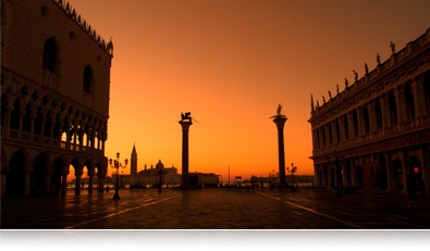 low light photo of San Marco square in Venice Italy 