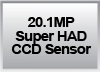 20.1MP Super HAD CCD Sensor