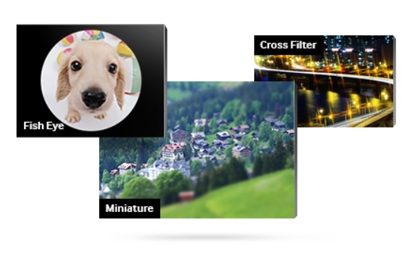 A palette of artistic filters to express yourself