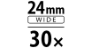 24mm wide 30x optical zoom