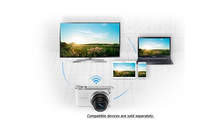 Near seamless sharing and play-across multiple compatible devices