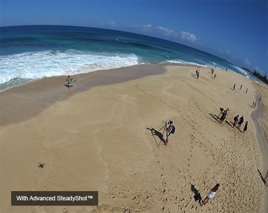 With Advanced SteadyShot