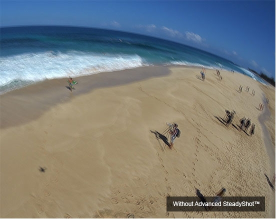 Without Advanced SteadyShot