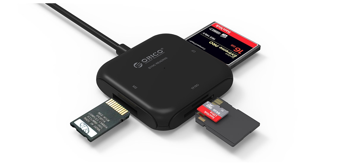 Fast reading four cards simultaneously