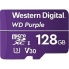 Western Digital WDD128G1P0A Purple MicroSD Card - 128GB  Up to 100MB/s Read,  Up to 60MB/s Write