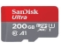 SanDisk 200GB Ultra microSD UHS-I Memory Card - C10, A1, A1, Up to 100MB/s - No Adapter