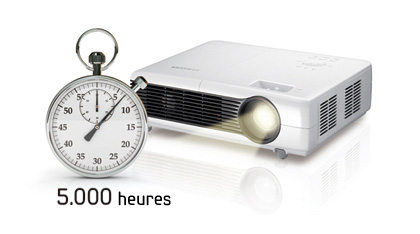  une lampe d�une dur�e de vie de 5.000 heures 