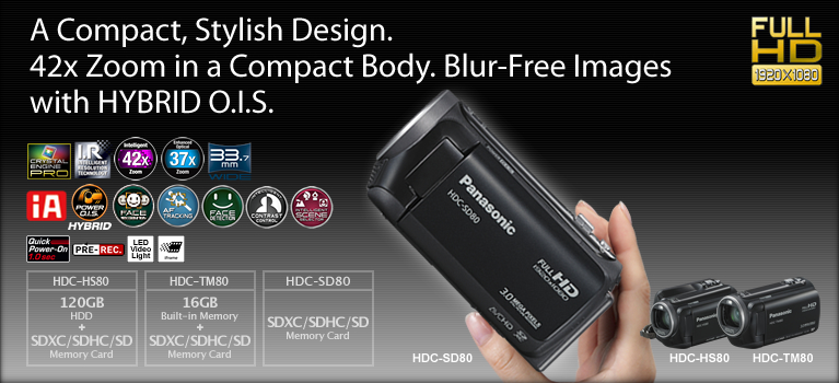 A Compact, Stylish Design. 42x Zoom in a Compact Body. Blur-Free Images with HYBRID O.I.S.