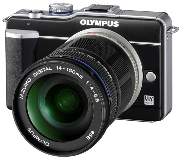 Olympus E-PL1 Digital SLR Camera - 12.3MP (Black) (E-PL1 10X ZOOM ...